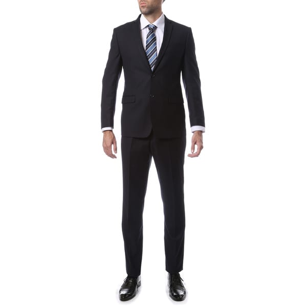 Zonettie-Ferrecci Mens Slim Fit Solid Suit - Free Shipping Today ...