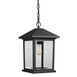 Avery Home Lighting Portland 1-light Matte Black Outdoor Pendant