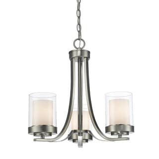 Avery Home Lighting Willow 3-light Brushed Nickel Chandelier