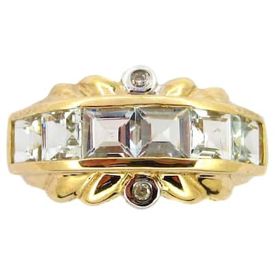 Kabella 14k Yellow Gold Aquamarine Ring