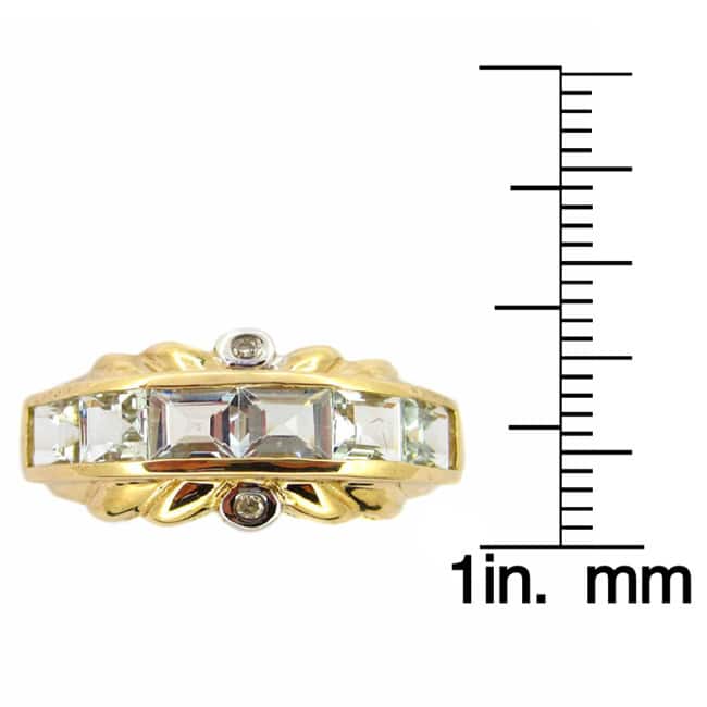 Kabella 14k Yellow Gold Aquamarine Ring