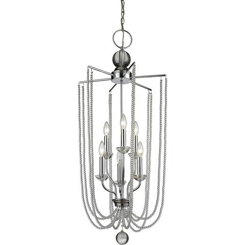 Avery Home Lighting Serenade 6-light Clear Pendant