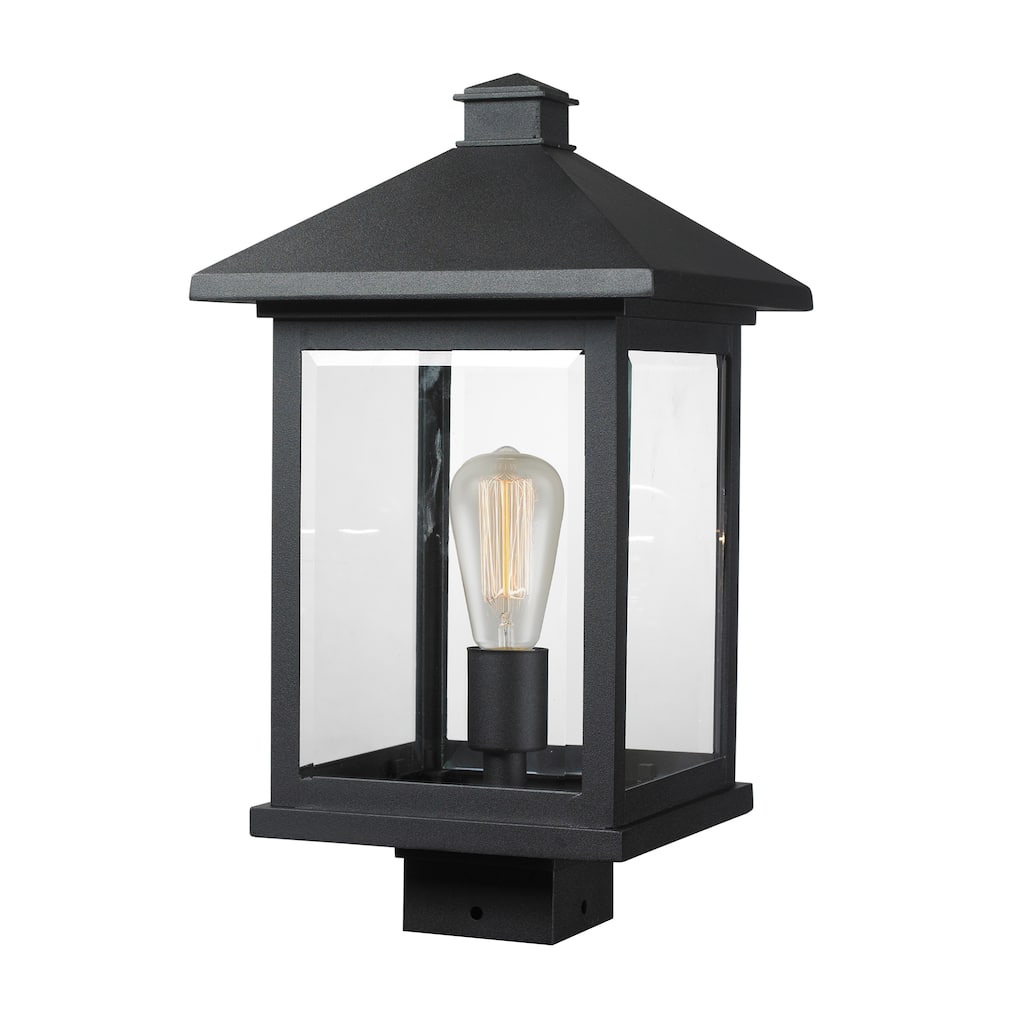Avery Home Lighting Portland 1-Light Black Post Mount