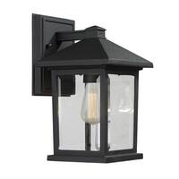 Avery Home Lighting Portland 1-Light Black Outdoor Wall Light