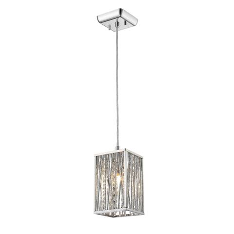 Avery Home Lighting Terra 1-Light Square Chrome Mini Pendant