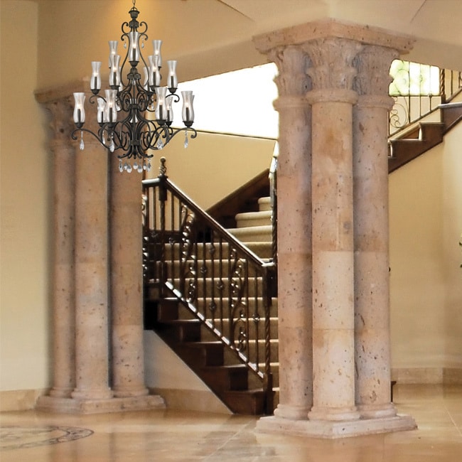 Avery Home Lighting Melina 18-light Bronze Chandelier (Golden Bronze Chandelier) - Chandeliers For Bedrooms by Overstock.com