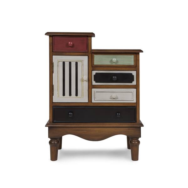 Shop Furniture Of America Sole Vintage Multi Color Solid Wood