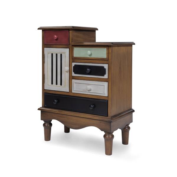 Shop Furniture Of America Sole Vintage Multi Color Solid Wood
