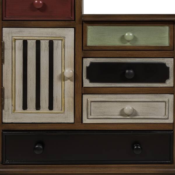 Shop Furniture Of America Sole Vintage Multi Color Solid Wood