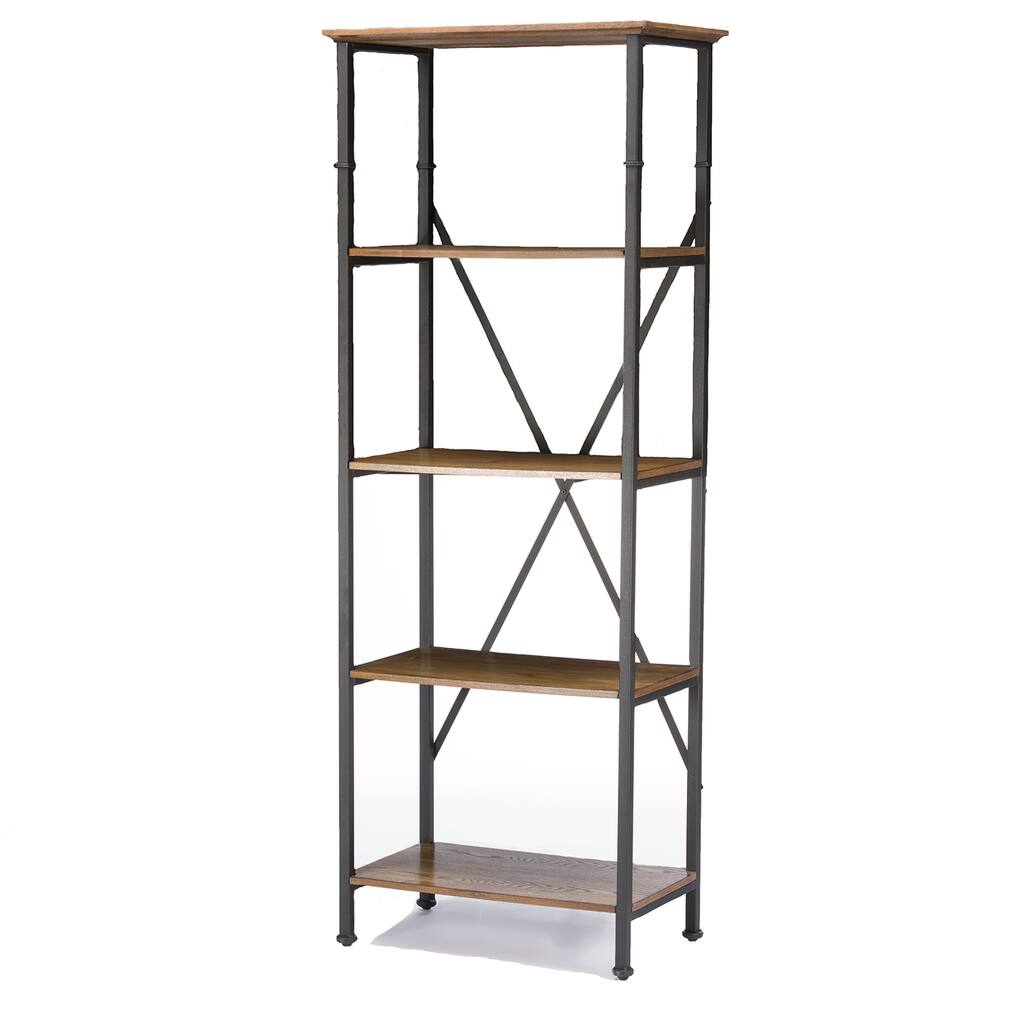 Lancashire Wood & Metal Bookcase