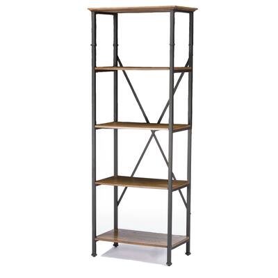 Lancashire Wood & Metal Bookcase