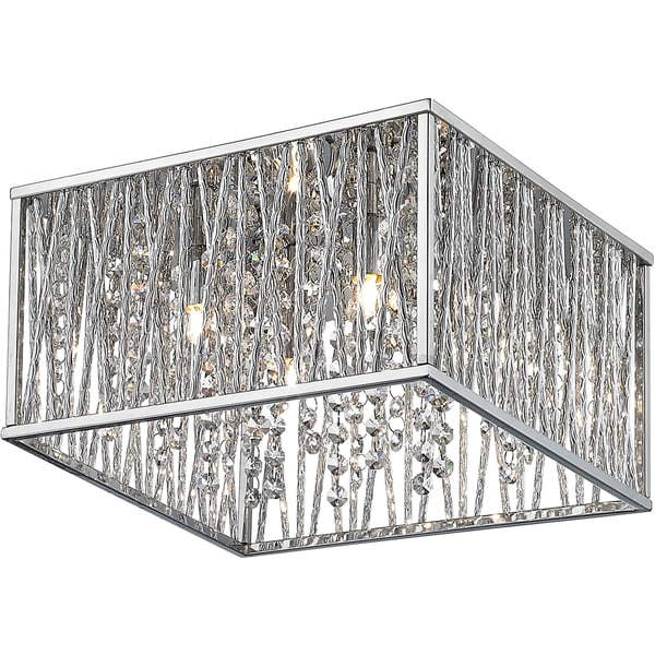 Avery Home Lighting Terra 4-Light Chrome Flush Mount
