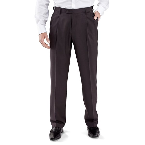 Shop Winthrop & Church Men's Pleated Front Dress Pants Free Shipping