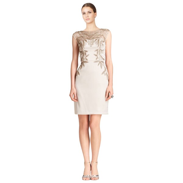 sue wong beaded cocktail dress