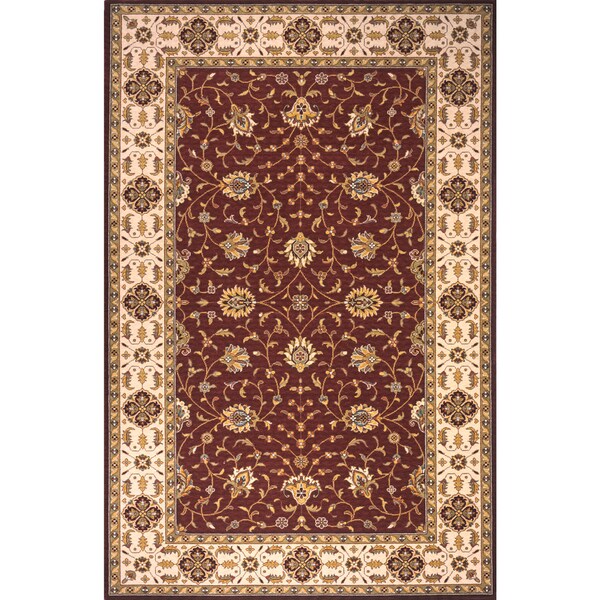 Momeni Persian Garden Burgundy NZ Wool Rug (5' X 8')