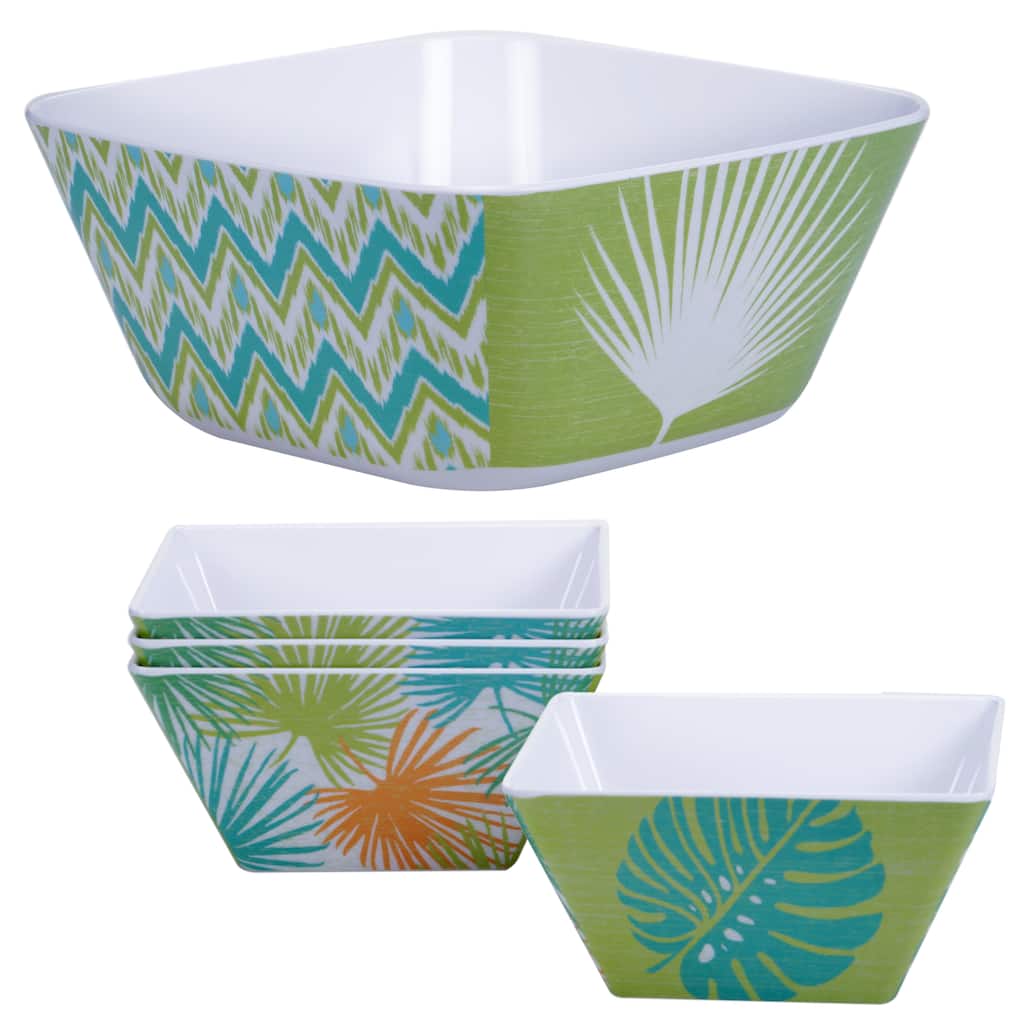 Certified International Paradise 5-piece Salad Serving Bowl Set