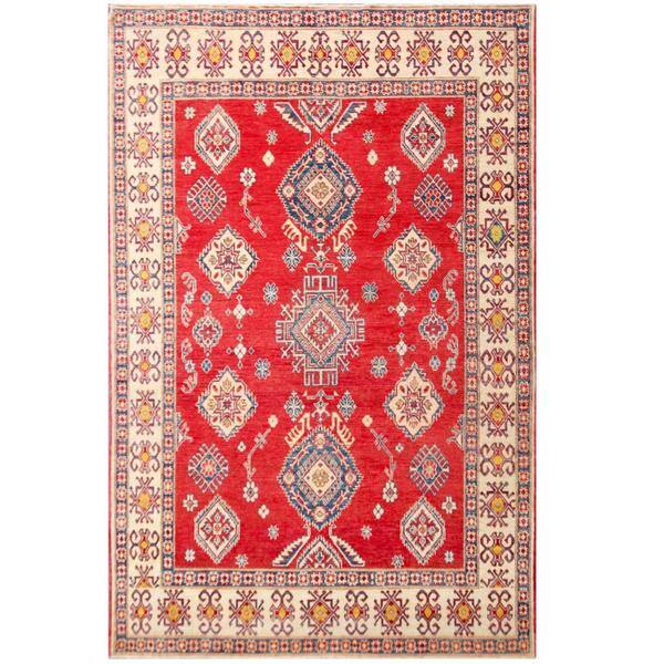 slide 2 of 3, Handmade One-of-a-Kind Kazak Wool Rug (Afghanistan) - 7'2 X 11'