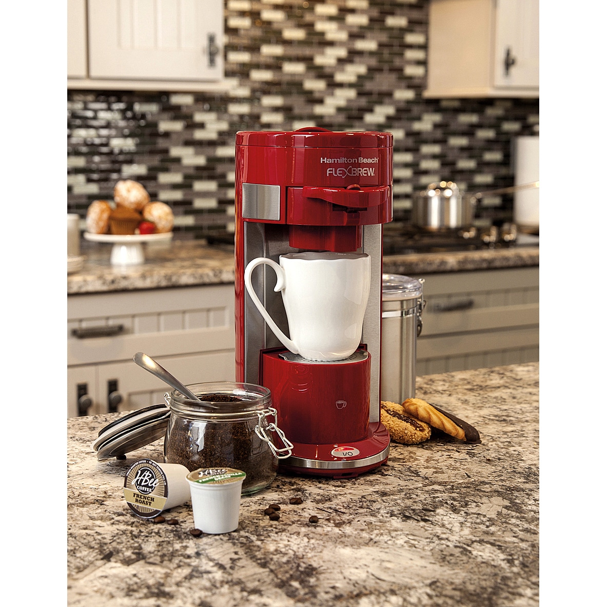 Hamilton Beach FlexBrew Single-Serve Coffee Maker Red 49962 - Best Buy