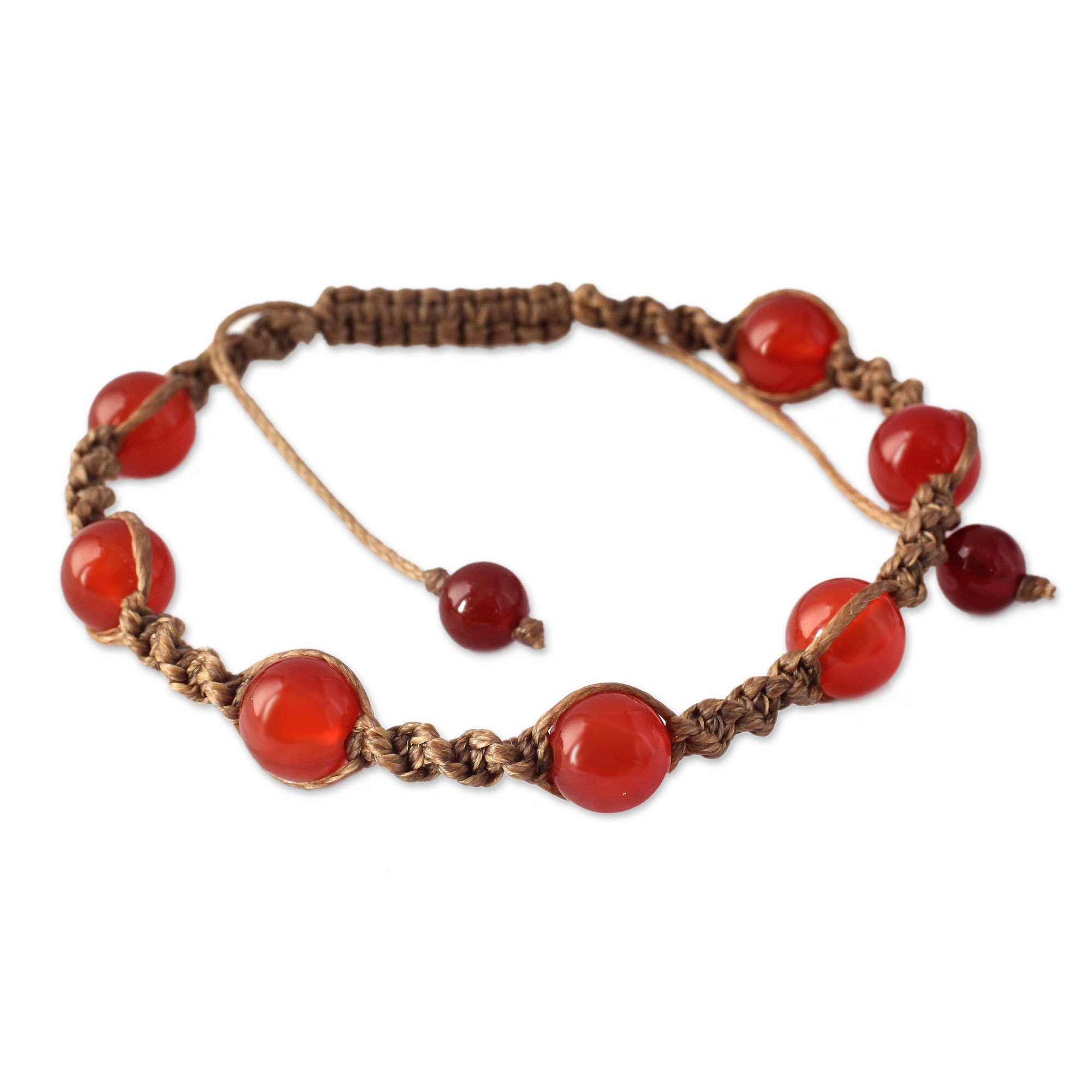 waxed cotton bracelet