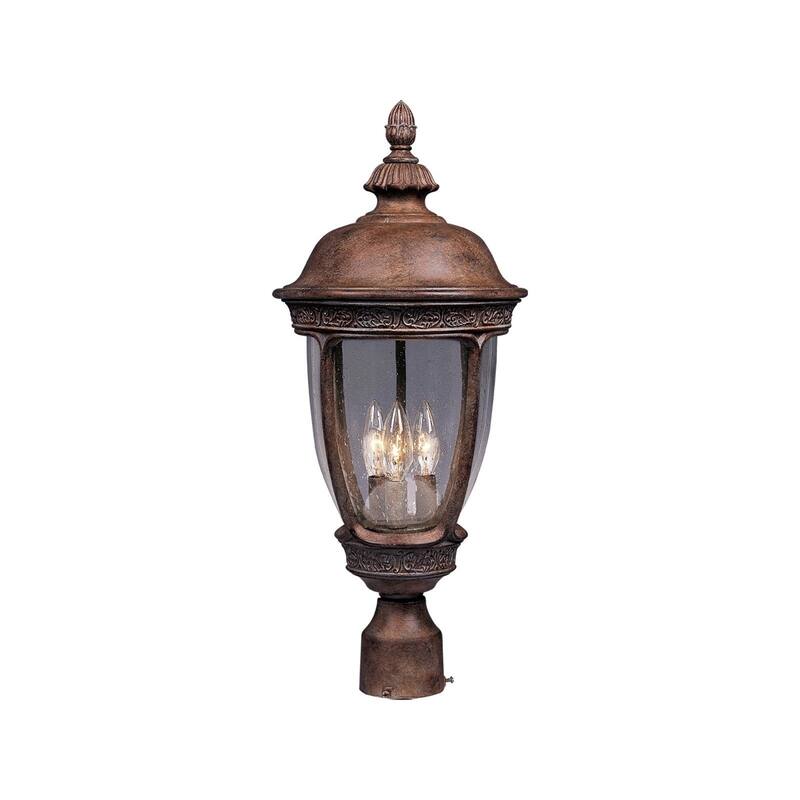 Knob Hill Cast 3-Light Outdoor Pole/Post Lantern