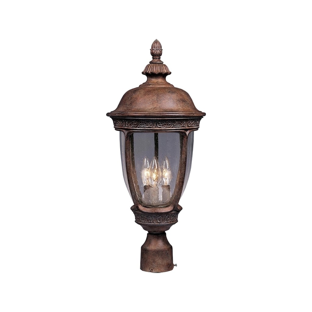Knob Hill Cast 3-Light Outdoor Pole/Post Lantern