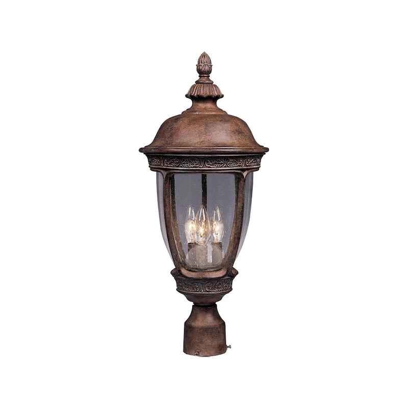 Knob Hill Cast 3-Light Outdoor Pole/Post Lantern