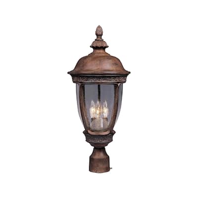 Knob Hill Cast 3-Light Outdoor Pole/Post Lantern