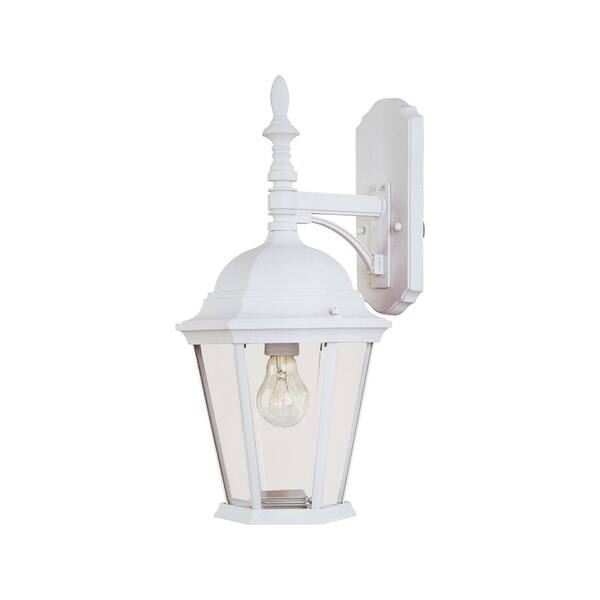 slide 2 of 2, Maxim White Die Cast Shade Westlake 1-light Outdoor Wall Mount Light