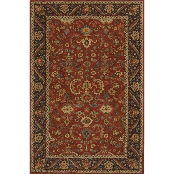Momeni Zarin Pomegranate Hand-Tufted Wool Rug - 3'6" x 5'6"