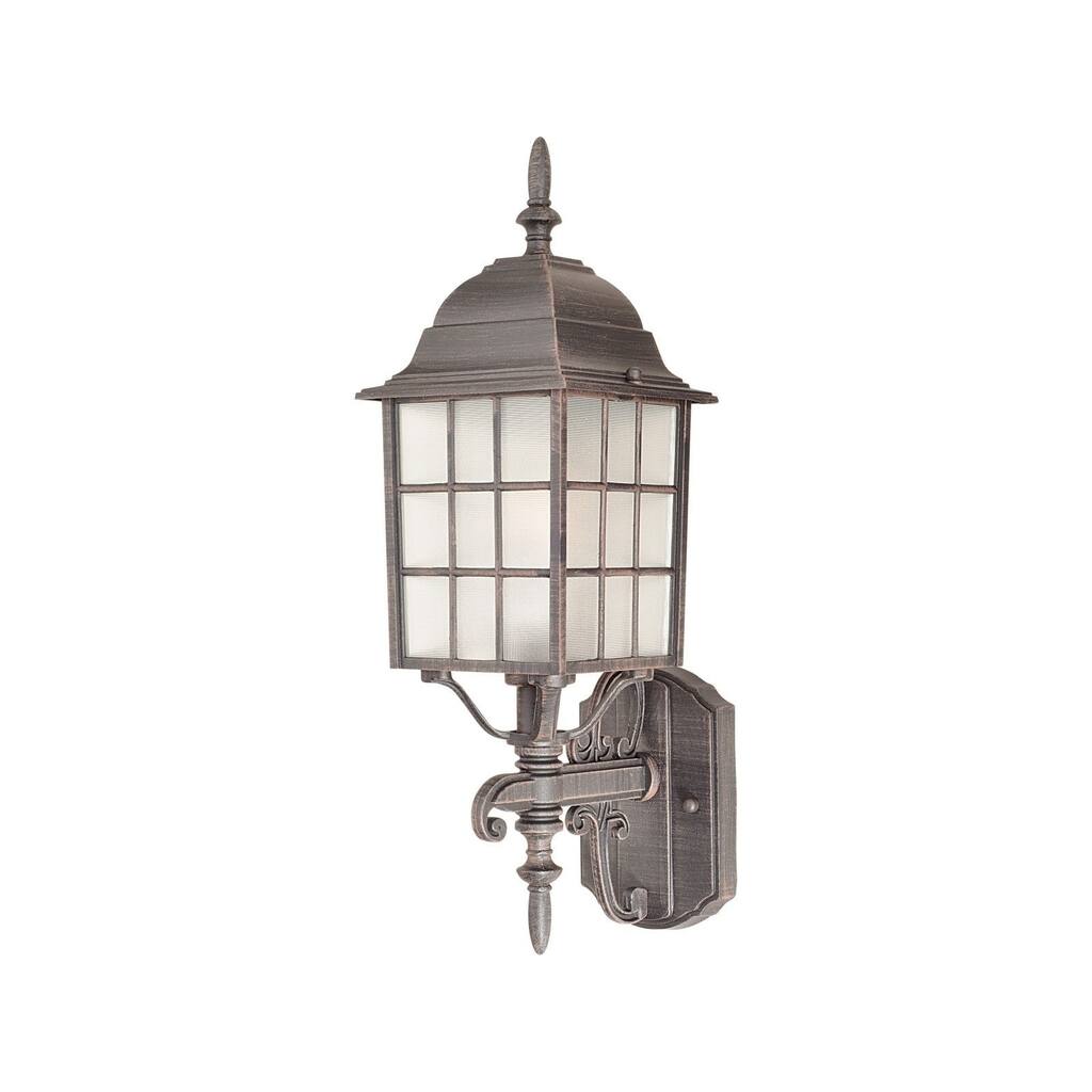 Maxim Rust Die Cast Clear Shade North Church 1-light Outdoor Wall Mount