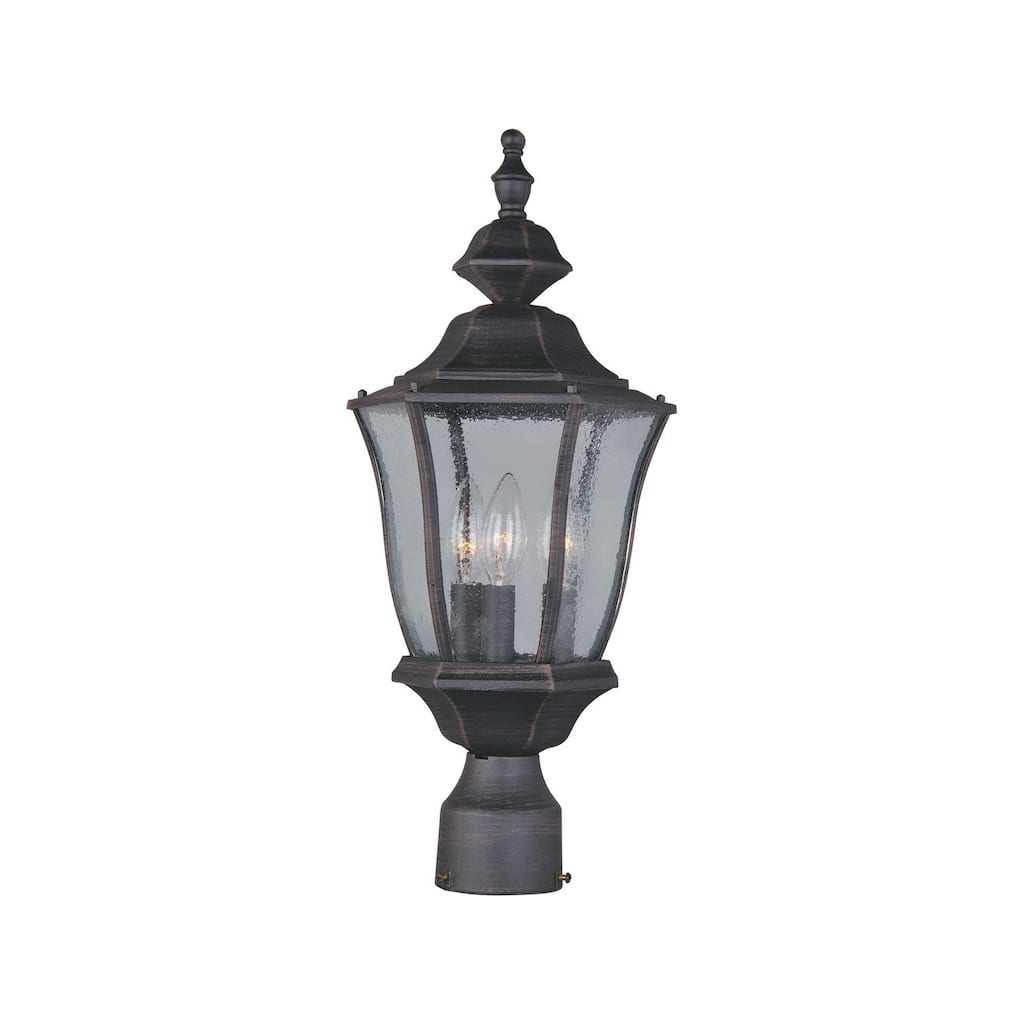 Maxim Aluminium Shade Madrona 3-light Outdoor Pole/Post Mount