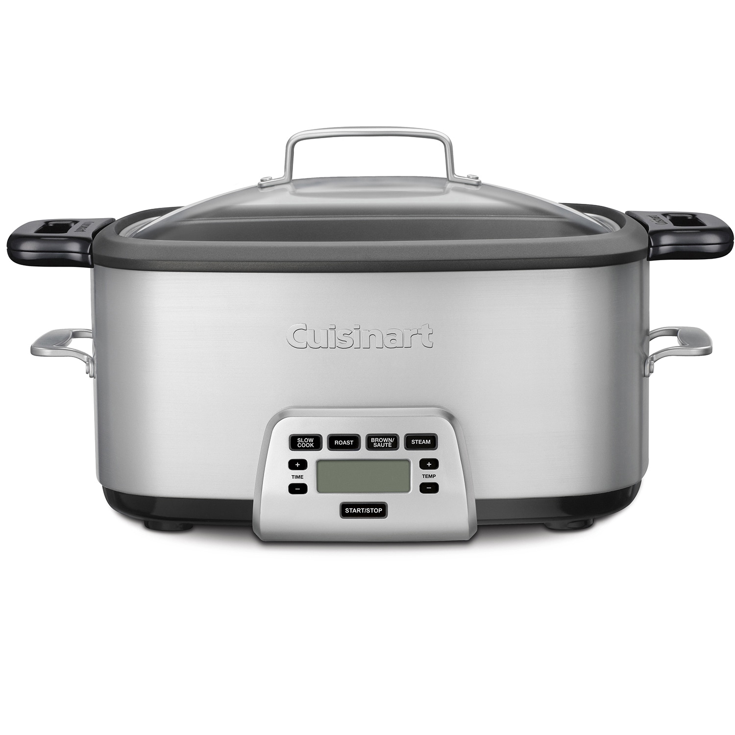 Crock-Pot 7 Quart Slow Cooker with Programmable Controls and Digital Timer,  Polished Platinum