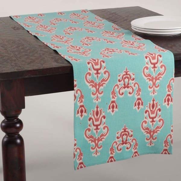 Ikat Design Duck Egg Blue Runner Bed Bath & Beyond 9962711