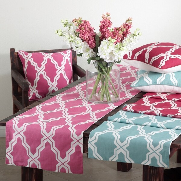 Moroccan Design Cotton-Linen Table Runner