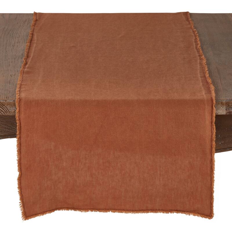 Linen Table Runner - Terracotta