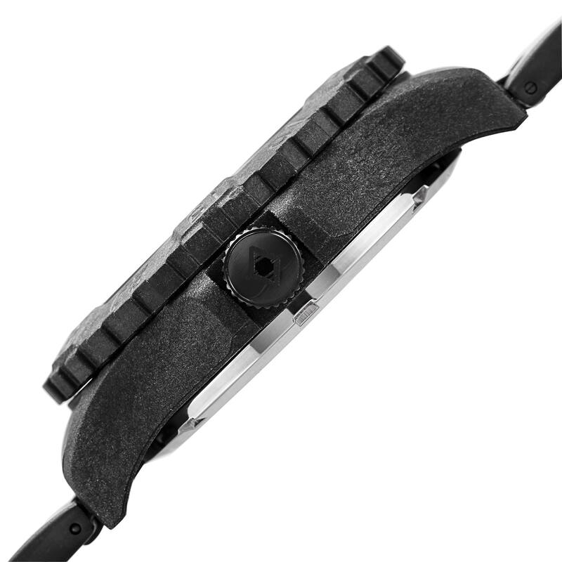 Akribos XXIV Men's Divers Quartz Stainless Steel White Bracelet Watch