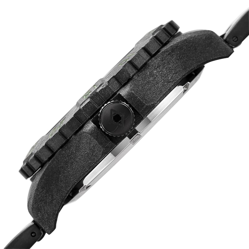 Akribos XXIV Men's Divers Quartz Stainless Steel Black Bracelet Watch