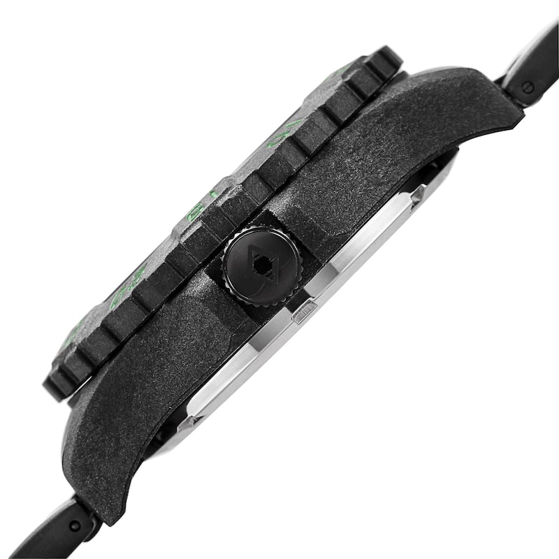 Akribos XXIV Men's Divers Quartz Stainless Steel Green Bracelet Watch