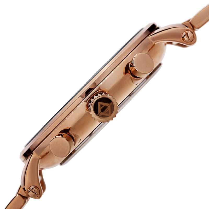 Akribos XXIV Men's Quartz Chronograph Stainless Steel Rose-Tone Bracelet Watch