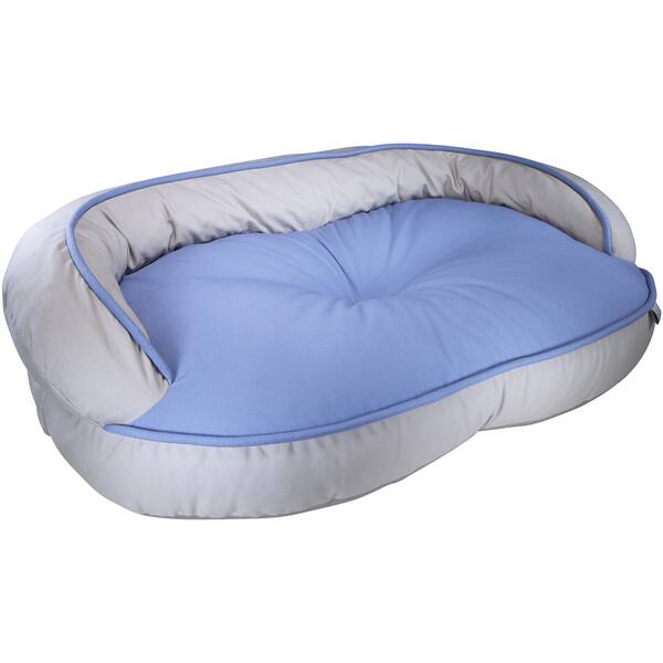 kathy ireland Loved Ones Constant Comfort Bolster Pet BedLargeBlue Bed Bath & Beyond 9964245