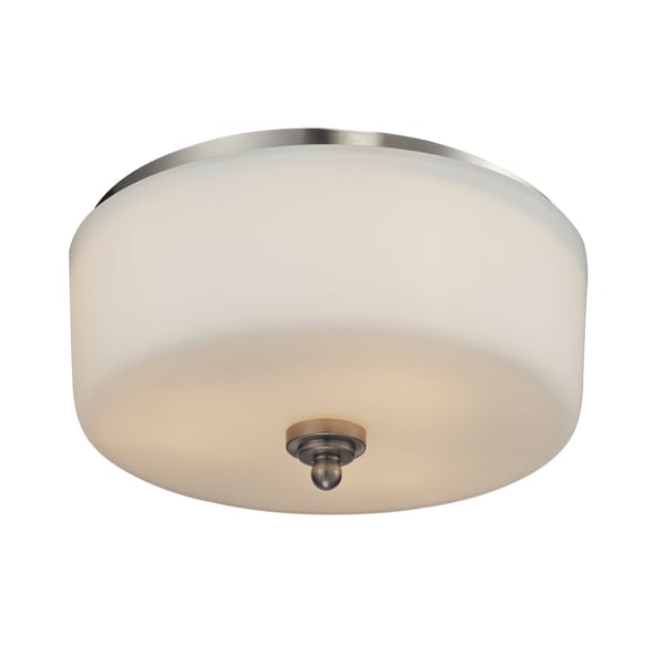 Lite Cardinal 3 light Brushed Nickel Flush Mount Light  