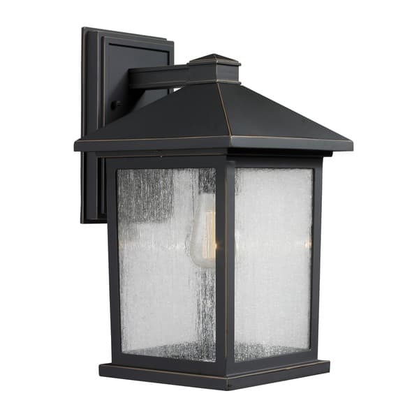 slide 1 of 1, Portland 1-light Oil Rubbed Bronze Outdoor Wall Light