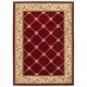 preview thumbnail 5 of 8, Well Woven Trellis Lattice Classic Traditional Entryway Mat Accent Rug - 2'3" x 3'11" - 2'3" x 3'11" Red/Ivory