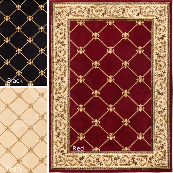 Well Woven Vanguard Fleur De Lis Trellis Lattice Area Rug - 9'2 x 12'6