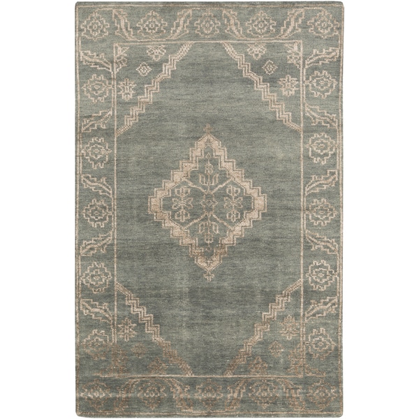 Hand Knotted Penelope Border Viscose Area Rug 2 X 3 Free Hand Knotted Penelope Border Viscose Area Rug 2 X27 X