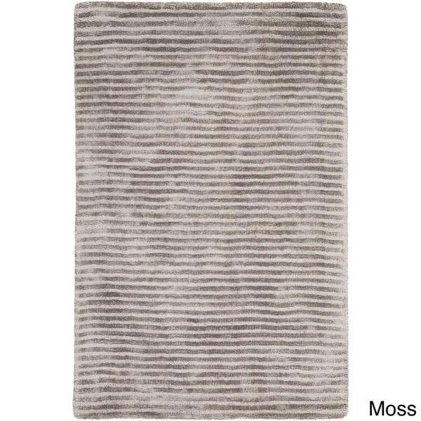 Hand-Loomed Elle Solid Viscose Area Rug - 12' x 15'