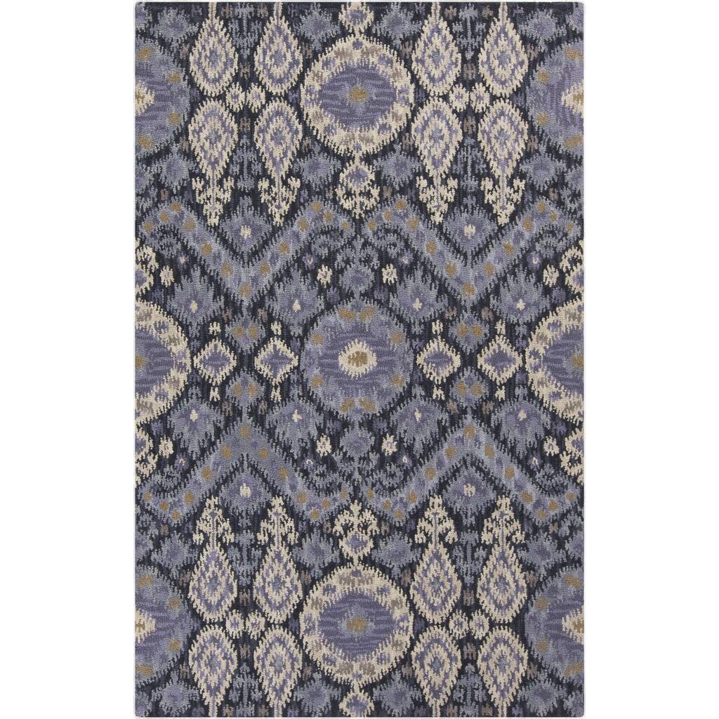 Hand-Tufted Debbie Southwestern Wool Area Rug - 8' x 11'
