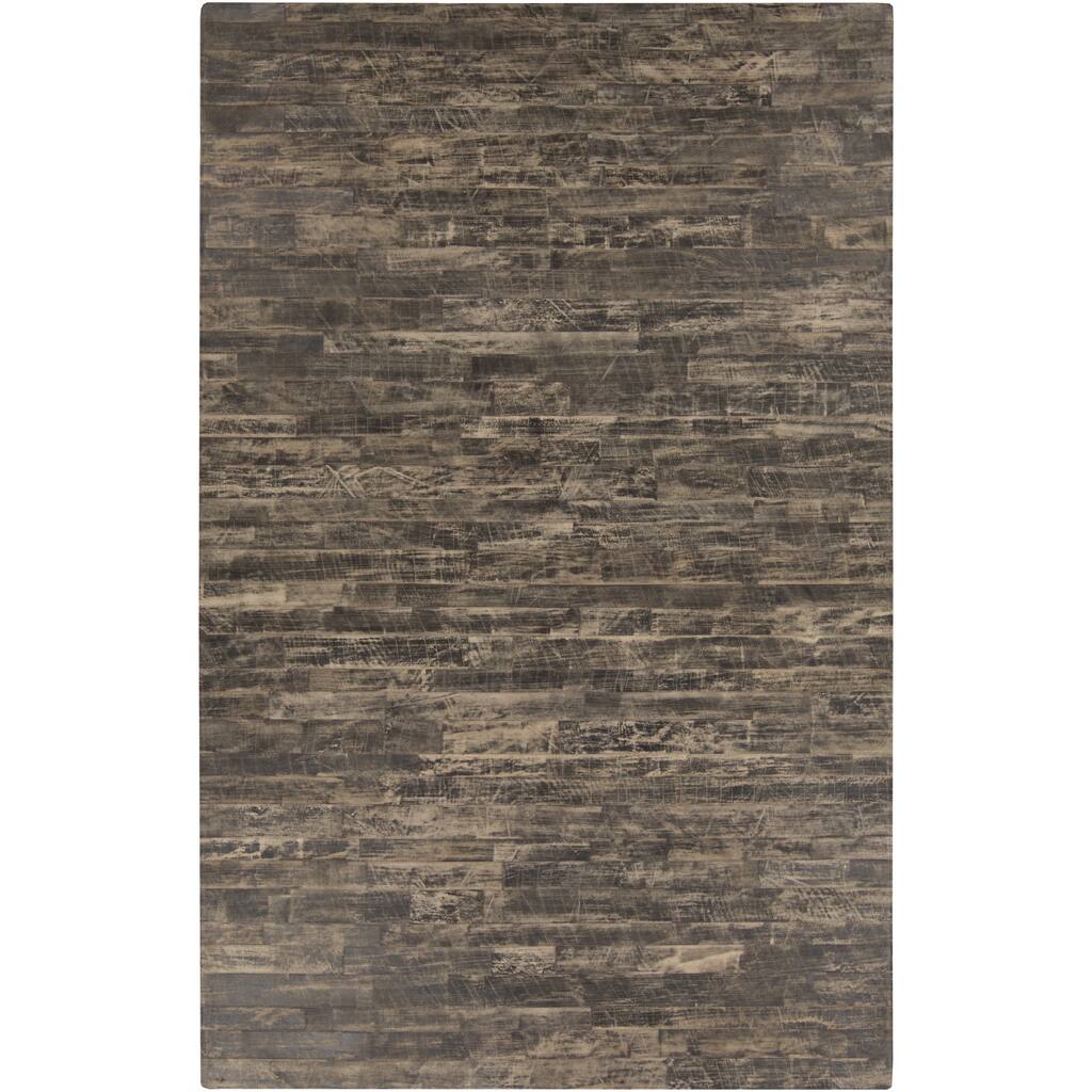 Hand-Crafted Davian Stripe Hair On Hide Area Rug - 8' x 10'