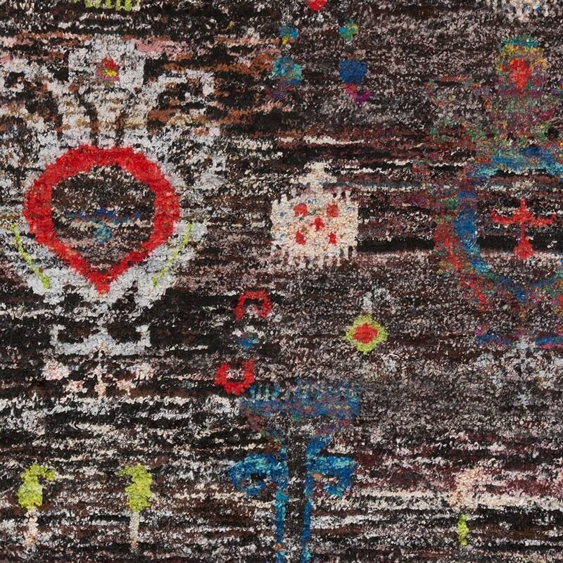 Hand-Knotted Felicity Ikat Cotton Area Rug - 5' x 8' - 5' x 8'