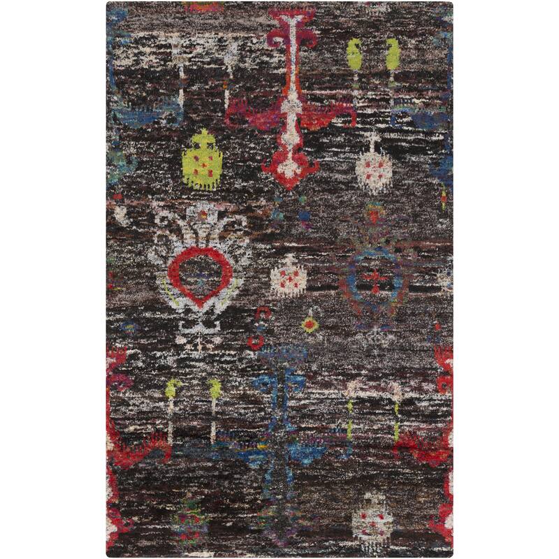 Hand-Knotted Felicity Ikat Cotton Area Rug - 5' x 8' - 5' x 8'